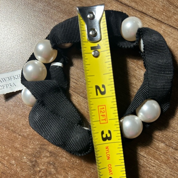 Lanvin Faux Pearl & Grosgrain Bracelet New With Tags -L - Picture 7 of 7